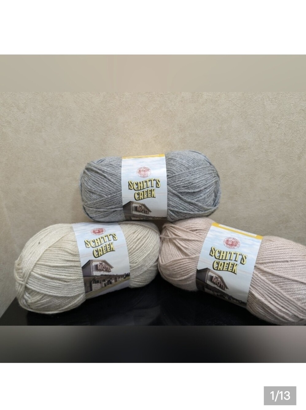 Lion Brand Schitt's Creek Yarn-A Little Blush or Johnny Suit Gray or Rose Apoth